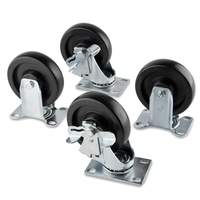 Vollrath ServeWell Set of Four 4" Casters for Steam Tables - 38099