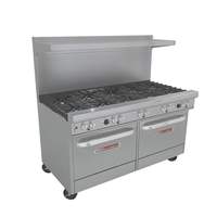 Southbend Ultimate 60in Gas 10-Burner Restaurant Range with 2 Conv. Ovens - 4601AA 