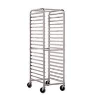John Boos Rounded Mobile Sheet Pan Rack Front Load Holds 20 Pans - ABPR-1820-RKD-X 