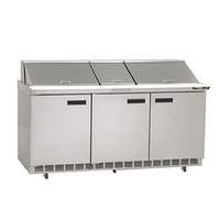 Delfield 72in Mega Top Refrigerated Sandwich Prep Cooler with 30 Pans - 4472NP-30M 
