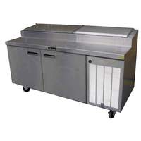 Delfield 8.39 CuFt 48" Pizza Prep Table With Refrigerated Pan Rail - 18648PTBMP