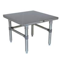 John Boos 24in x 24in Stainless Machine Stand with Galvanized Legs - S16MS02-X 