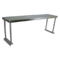 John Boos 72" x 12" Single Overshelf Stainless Table Mounted - OS-ES-1272-X