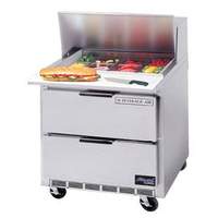 beverage-air 36in Cutting Top Refrigerated Prep Table with 8 Pans & Drawers - SPED36HC-08C-2 