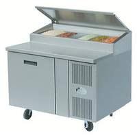 Randell 48in Wide Refrigerated Pizza Prep Table w/ Cutting Board - 8148N-290-PCB