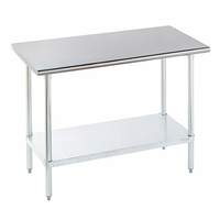 Advance Tabco 24in x 24in All Stainless Work Table 16 Gauge with Undershelf - SLAG-242-X 
