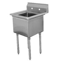 Advance Tabco 1 Compartment Sink 16 Gauge Stainless 18" x 18" x 14" Bowl - FC-1-1818-X