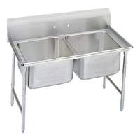 Advance Tabco 2 Compartment Sink 18 Gauge 16" x 20" x 12" Bowls Stainless - 9-2-36
