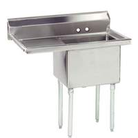 Advance Tabco 1 Compartment Sink 18 Gauge 18inx24inx14in Bowl 24in Drainboard - FE-1-1824-24*-X 