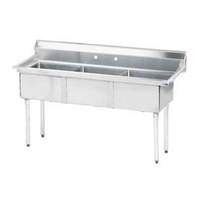 Advance Tabco 3 Compartment Sink 18 Gauge 18"x18"x12" Bowl Stainless - FE-3-1812-X