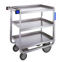 Lakeside 22.4"W x 54.6"L stainless steel 3-Shelf Utility Cart with 700lb Capacity - 759 