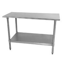 Advance Tabco 24" x 24" All Stainless Work Table 18 Gauge with Undershelf - TTS-242-X