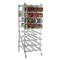 Lakeside Freestanding 77.25"H Mobile Can Rack w/ 144 - #10 Can Cap. - 335