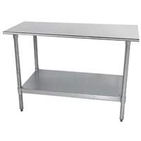 Advance Tabco 30" x 24" All Stainless Work Table 18 Gauge with Undershelf - TTS-240-X