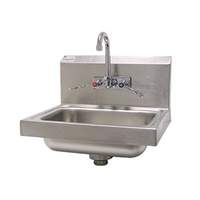 Advance Tabco Wall Mount Hand Sink 14inx10inx5in Bowl with Wrist Handle Faucet - 7-PS-68 