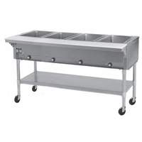 Eagle Group 4-Well Mobile Electric Hot Food Table with stainless steel Shelf & Legs - SPDHT4 