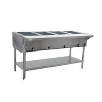 Eagle Group 4-Well Stationary Electric Hot Food Table S/S Shelf & Legs - SDHT4