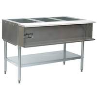 Eagle Group 3-Well Electric Steam Table with stainless steel Shelf & Legs - SWT3 