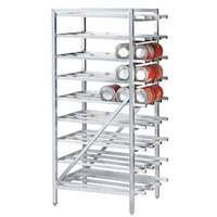 Advance Tabco Aluminum Full Can Rack Stationary Holds (162) #10 Cans - CR10-162-X