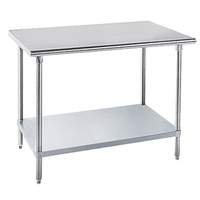 Advance Tabco 24in x 24in stainless steel Mixer Stand 18 Gauge with Galvanized Undershelf - AG-MT-242-X 