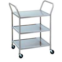 Advance Tabco 34.5" x 18" Stainless Utility Cart w/ 3 Shelves Knock Down - UC-3-1827