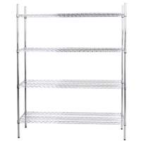 Advance Tabco 36in x 18in Chrome Wire Shelving Unit 74in Posts - ECC-1836-X 