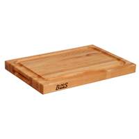 John Boos 12" x 8" Maple Barbecue Cutting Board w/ Juice Groove - BBQBD