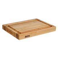 John Boos Maple 20in x 15in Deluxe Barbecue Cutting Board with Groove - RA02-GRV 
