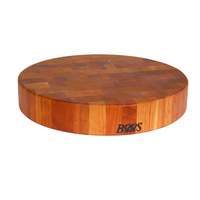 John Boos 18in Round Cherry Chopping Block 3in Thick Non-Reversible - CHY-CCB183-R 