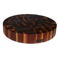 John Boos 18in Round Walnut Chopping Block 3in Thick Non-Reversible - WAL-CCB183-R 