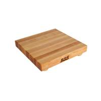 John Boos 12" Square Maple Cutting Board 1.5" Thick w/ Wooden Legs - B12S