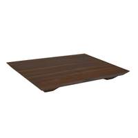 John Boos 20" x 15" Black Walnut Fusion Cutting Board w/ Wooden Feet - WAL-FB201501