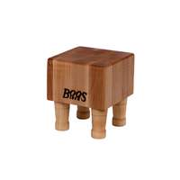 John Boos 6in Square Maple Cutting Board 4in Thick with Wooden Legs - MCB1 