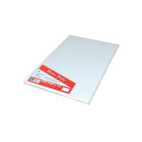 John Boos 18" x 12" Poly Cutting Board White .75" Thick Reversible - P1036