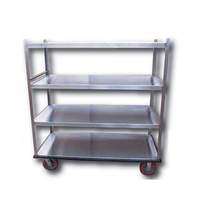 Winholt Four Shelf Stainless Steel Queen Mary Style Banquet Cart - BNQT-4S/S