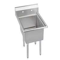 Elkay Foodservice 1 Compartment Sink 24" x 24" x 14" Bowl 18/300 Stainless - S1C24X24-0X
