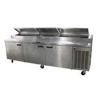 Delfield 114in Pizza Prep Table With Refrigerated Topping Rail - 186114PTBMP 