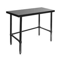 GSW USA 48"x30" Premium 16 Gauge Stainless Steel Open BaseWork Table - WT-P3048B