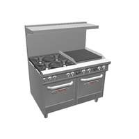 Southbend Ultimate Series Range with 4 Burners 24in Charbroiler & 2 Ovens - 4481EE-2C 