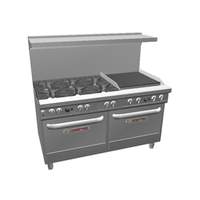 Southbend Ultimate Range with 24in Charbroiler, 6 Burners & 2 Std Oven - 4601DD-2C 