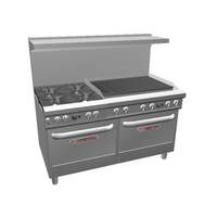 Southbend Ultimate Range with 36in Charbroiler, 4 Burners & 2 Std Ovens - 4601DD-3C 