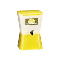 TableCraft 3 Gallon Plastic Beverage Dispensers - Yellow Finish - 955