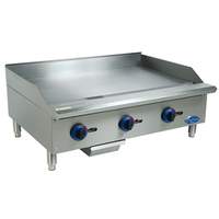 Globe 36in Chefmate Counter-top Gas Griddle - Manual Controls - C36GG 