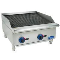 Globe 24" Chefmate Counter-top Gas Charbroiler - Natural Gas - C24CB-SR