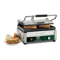 Waring Panini Supremo Panini Grill 14.5in x 11in Ribbed with Timer 120V - WPG250T 