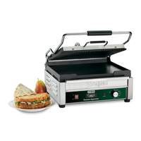 Waring 14.5inx11in Panini Grill Ribbed Top & Flat Bottom with Timer - WDG250T 