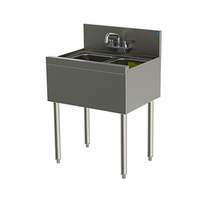 Perlick 24in Stainless Underbar 2 Compartment Sink Unit - TS22C 