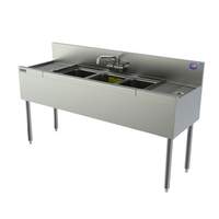 Perlick 36" Stainless Underbar 3 Compartment Sink Unit - TS33C