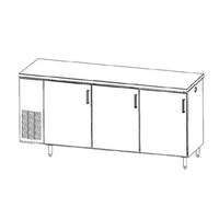 Perlick 84" 3 Section Pass Through Self-Contained Back Bar Cooler - PTS84