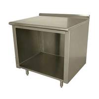 Advance Tabco 72 in Open Front Storage Cabinet 1.5" Splash - EF-SS-306